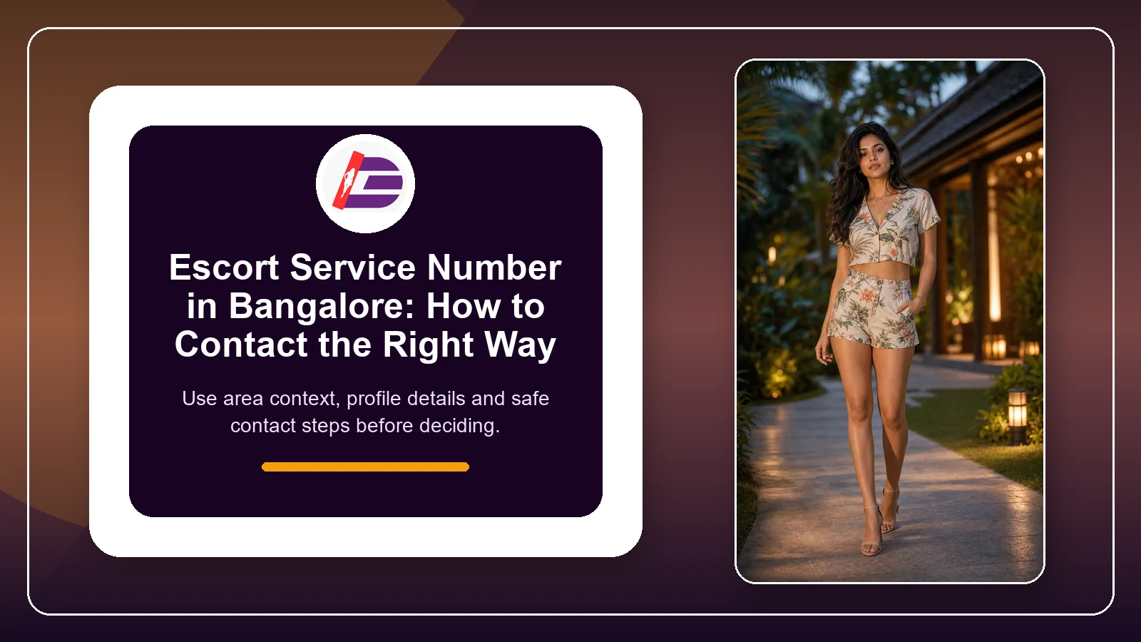 Featured contact guide image for escort service number in Bangalore