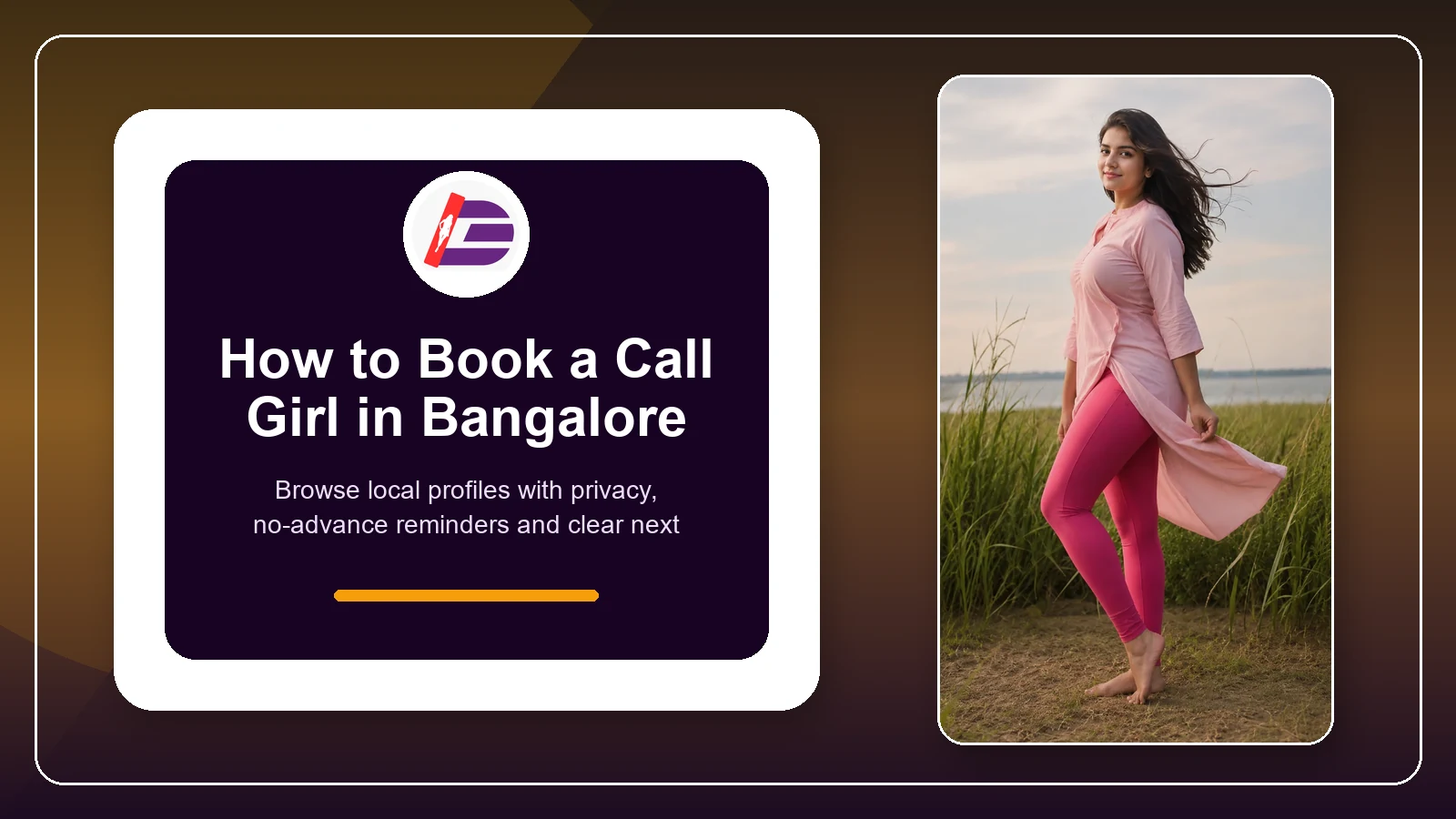 Featured guide image for how to book a call girl in Bangalore