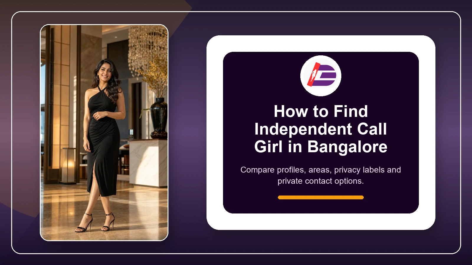 Featured guide image for finding independent call girl in Bangalore