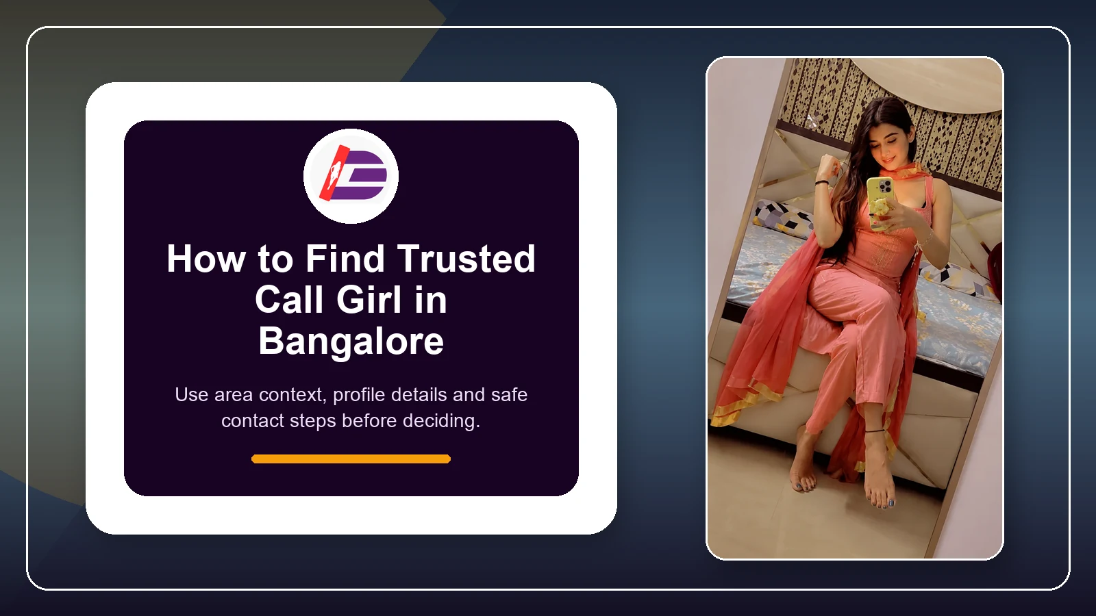 Featured guide image for finding trusted call girls in Bangalore