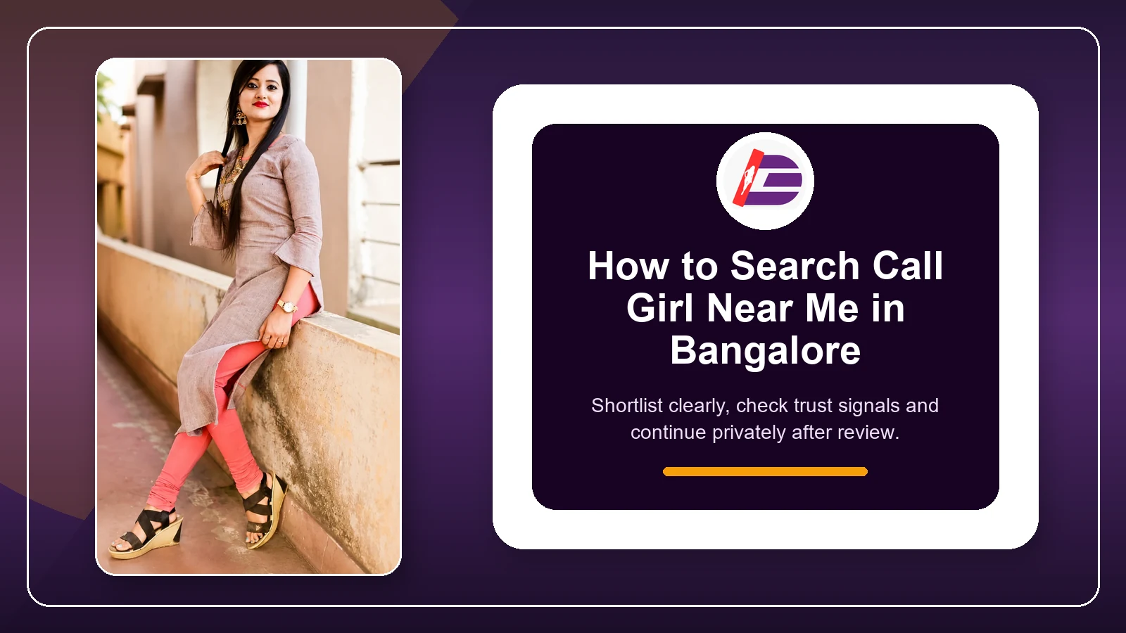 Featured guide image for searching call girl near me in Bangalore