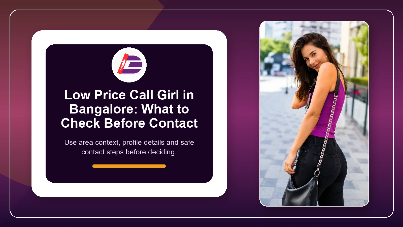 Featured guide image for low price call girl browsing in Bangalore
