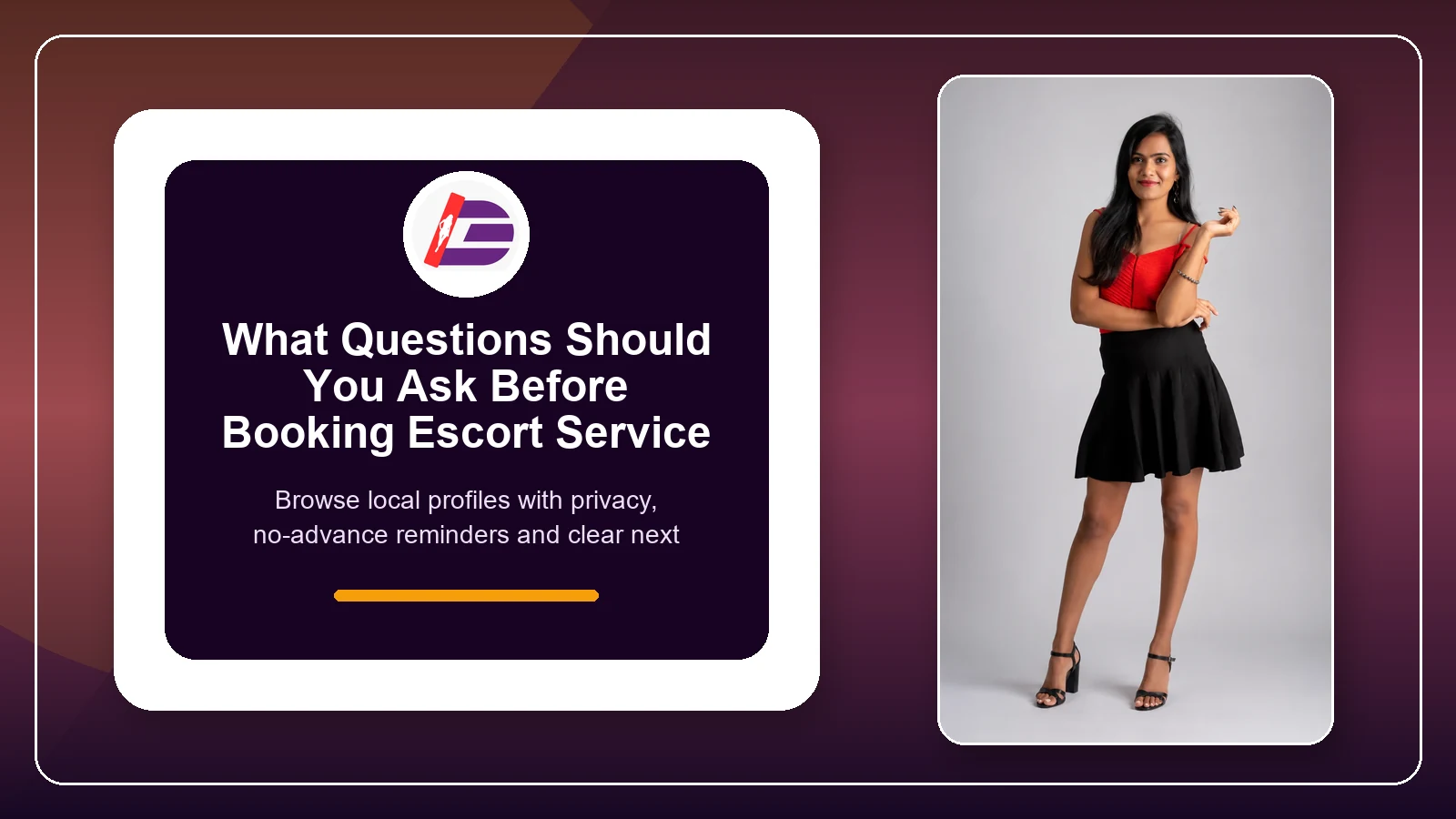 Featured guide image for questions before booking escort service
